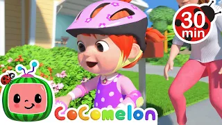 Girls! Let's learn ride together | Cocomelon - Nursery Rhymes | 💝🌸🌺🌸| Moonbug Kids - Girl Power!