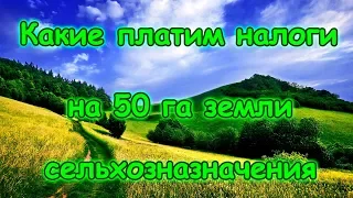 Какие у нас налоги на землю сельхоз. назначения. (01.18г.) Семья Бровченко.