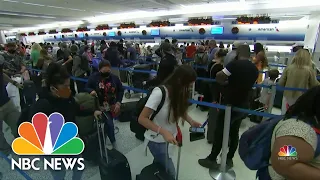 Airports Packed With Holiday Travelers Amid Omicron Concerns