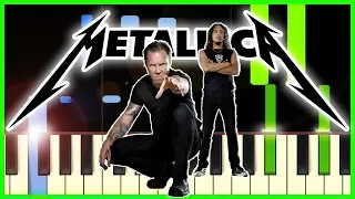 METALLICA - NOTHING ELSE MATTERS - Piano Tutorial + Sheet Music