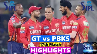 PBKS vs GT 17th Match IPL 2024 Highlights | IPL Highlights 2024 | PBKS vs GT Highlights 2024