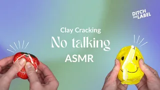 Clay Cracking No Talking ASMR - 6 Minutes of Relaxing Popping