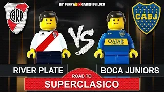 River Plate vs Boca Juniors • Road To Superclasico Final Copa Libertadores 2018 • Lego Football