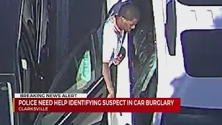 Police need help identifying suspect in car burglary