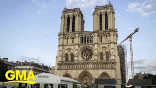 American carpenters help rebuild Notre Dame Cathedral | GMA