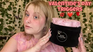 ASMR extra pink valentine’s day themed trigger assortment! enjoy the lovey tingles 🌹❤️😘