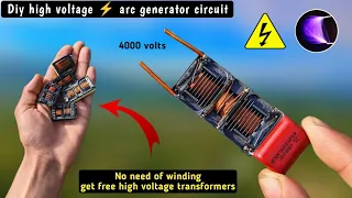 How to make high voltage generator | Plasma arc lighter | High Voltage taser | Diy stun gun