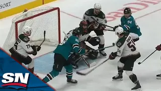 Timo Meier Scores After Batting Puck In Mid-Air With Backhand Swipe
