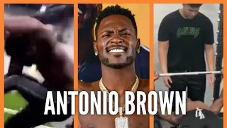 Antonio Brown Get Head Cracked By Weight Lifting Equipment In Gym