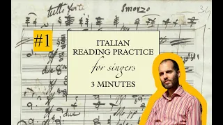 ITALIAN READING PRACTICE for singers - no 1 from Aida - Giuseppe Verdi