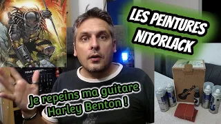 Repeindre sa guitare Harley Benton : les peintures NITORLACK ( partie 1 )