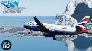 Difficult approach into RDPresets Gibraltar | Fenix A320 | Microsoft Flight Simulator 2020