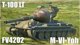 M-VI-Yoh, FV4202 & T-100 LT - World of Tanks Blitz