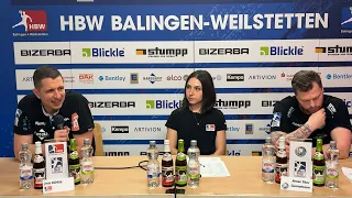 Pressekonferenz zum Spiel HBW Balingen-Weilstetten vs. Bergischer HC