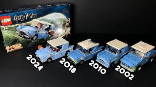 LEGO Harry Potter Flying Ford Anglia 76424 REVIEW & COMPARISON (2002 - 2024)