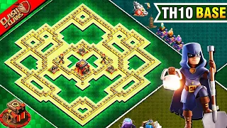 NEW STRONGEST! Town Hall 10 (TH10) TROPHY FARMING BASE With CopyLink 2022  | Clash Of Clans #805