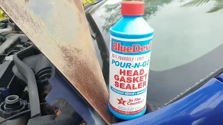 Using Blue Devil to fix a Blown Head Gasket (pouring it in the radiator)
