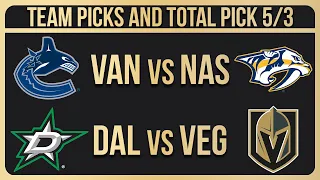 NHL Picks & Predictions Today 5/3/24 | NHL Picks Today 5/3/24 | Best NHL Bets