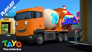 [PLAYLIST] #TAYO | The Strong Heavy Vehicles Got Boo Boo | Tayo song for kids