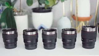 Using All* The Samyang V-AF Cine Lenses for Sony (Video and Photography)