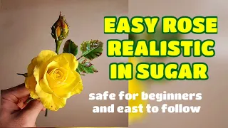 EASY REALISTIC ROSE (beginner friendly) NON WIRED, NO STYRO Vlog 25 by marckevinstyle