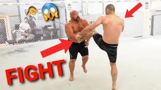 "FIGHT BREAKS OUT" Between UFC Champion * SEAN STRICTLAND * And Jiu Jitsu Champion