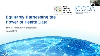 CUGH 2021 Satellite: Equitably harnessing the power of health data: Time for Action & Collaboration