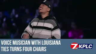 The Voice musician with Louisiana ties earns four chair turns in 21 seconds