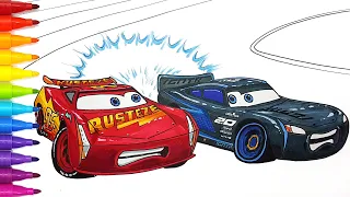 LIGHTNING McQUEEN and JACKSON STORM Boby Swap in CARS 3 2.0 Drawing and Coloring Pages | Tim Tim TV