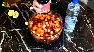 Bowle Rezept - Fruchtbowle für Silvester 2019 - Silvesterbowle mit Alk - Leckere Rezepte auf WirHD