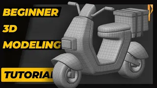 Beginner 3D Modeling #6 | Motorcycle | Cinema 4D SubDivision Modeling Tutorial.