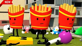 🍟New Fries 3D Memes Nextbot From Battle For Dream Island In Garry's Mod !