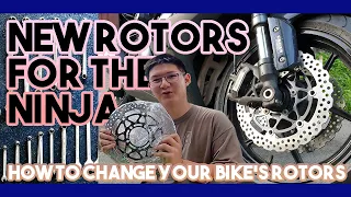 My Ninja's Rotor is BENT :( | How to replace your Disc Brake Rotor (Part 1/2) | MotoSiko DIY