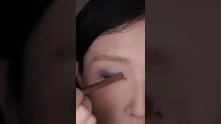 Easy Douyin Blue Eyeshadow tutorial ✨💙✨ #douyin #makeup #makeuptutorial