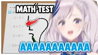 Reine got jumpscared by Math Test in this Horror Game !