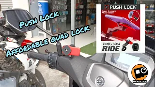 PUSH LOCK | MOTORCYCLE PHONE HOLDER | REVIEW