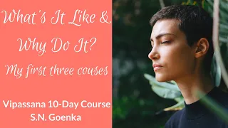 What's it like & Why do it? My first three courses. 10-Day Vipassana
