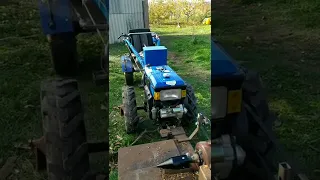 Самодельный винтовой дровокол до мотоблока/Homemade screw wood splitter to walk-behind tractor