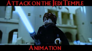 LEGO STAR WARS Attack on the Jedi Temple (Stop Motion Animation Brickfilm )