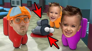 Vlad & Niki and Blippi Wonders Among Us Distraction Dance in Tag with Ryan!