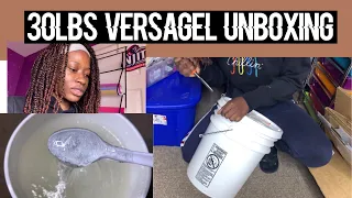 Tkb trading 30lbs Versagel unboxing First time getting the 30lbs lipgloss base