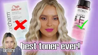 HIGHLIGHTING AND TONING HAIR AT HOME| BEST TONER, NO MORE BRASSY HAIR  JackieEFFEX