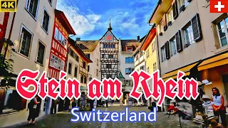 Stein am Rhein Switzerland🇨🇭| 4K walking Stein am Rhein/A charming small  town in Switzerland //2023