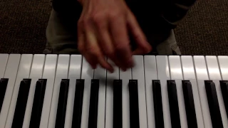 Piano triads C Am F G for advanced beginners