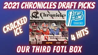 2021 Chronicles Football Draft Picks Hobby Box FOTL. Box #3. 3 Autos!