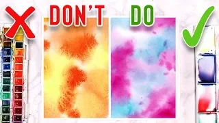 DO'S & DON'TS FOR WATERCOLOR PAINTING - Mistakes to AVOID!