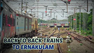 Venad Express clear off Bottleneck Ernakulam Junction and LHB Paradise!!