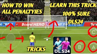 HOW TO WIN PENALTY TUTORIAL IN DREAM LEAGUE SOCCER 2024 DLS 24 #vrial #dls24 #dreamleaguesoccer2024