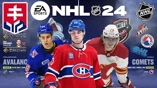 VŠETCI SLOVÁCI V NHL/AHL/OHL/WHL | NHL 24 | PS5 | SK