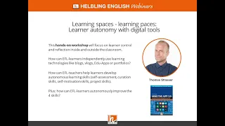 Thomas Strasser - Learning spaces - learning paces: Learner autonomy with digital tools